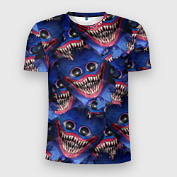Футболка спортивная мужская Huggy Wuggy: Pattern Face, цвет: 3D-принт
