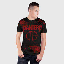 Футболка спортивная мужская Pantera кляксы, цвет: 3D-принт — фото 2