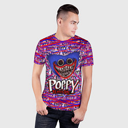 Футболка спортивная мужская Huggy Wuggy: Poppy Pattern, цвет: 3D-принт — фото 2