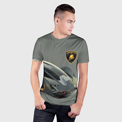 Футболка спортивная мужская Lamborghini concept 2020, цвет: 3D-принт — фото 2
