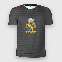 Футболка спортивная мужская Real Madrid graphite theme, цвет: 3D-принт
