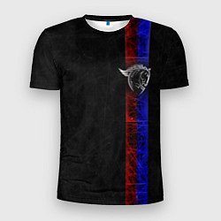 Футболка спортивная мужская ЦСКА Москва black theme, цвет: 3D-принт