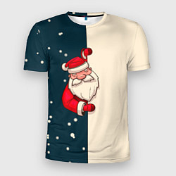 Мужская спорт-футболка Happy New Year Дед Мороз