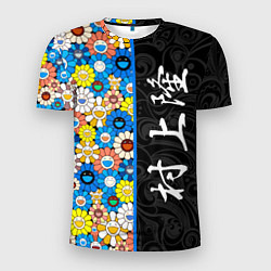 Мужская спорт-футболка Такаси Мураками Иероглифами