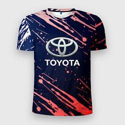 Футболка спортивная мужская Toyota градиент, цвет: 3D-принт