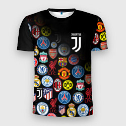 Футболка спортивная мужская JUVENTUS LOGOBOMBING SPORT, цвет: 3D-принт