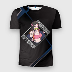 Футболка спортивная мужская Незуко Камадо Nezuko Kamado, Клинок, рассекающий д, цвет: 3D-принт