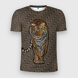 Футболка спортивная мужская Благородный тигр, цвет: 3D-принт
