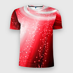 Футболка спортивная мужская Красная космическая спираль, цвет: 3D-принт
