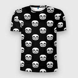 Мужская спорт-футболка UNDERTALE SANS SKULL FACE PATTERN УЗОР