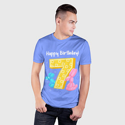 Футболка спортивная мужская Седьмой день рождения, цвет: 3D-принт — фото 2