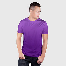 Футболка спортивная мужская Красивый фиолетовый градиент, цвет: 3D-принт — фото 2