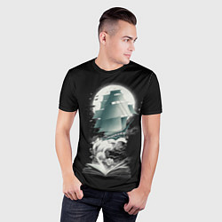 Футболка спортивная мужская Книга Путешествий, цвет: 3D-принт — фото 2