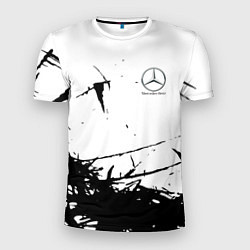 Мужская спорт-футболка Mercedes текстура