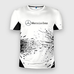 Футболка спортивная мужская Mercedes-Benz - Брызги, цвет: 3D-принт