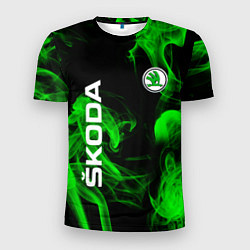 Мужская спорт-футболка Skoda: Green Smoke