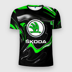 Футболка спортивная мужская Skoda: Auto Logo, цвет: 3D-принт