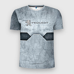 Футболка спортивная мужская Peugeot металл, цвет: 3D-принт