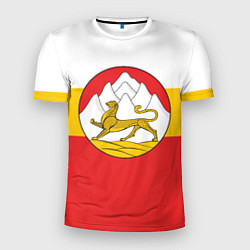 Футболка спортивная мужская Северная Осетия Алания Флаг, цвет: 3D-принт