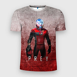 Футболка спортивная мужская Prey Grey and blood, цвет: 3D-принт