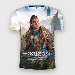 Футболка спортивная мужская Aloy Элой Horizon, цвет: 3D-принт