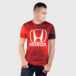 Футболка спортивная мужская Хонда HONDA, цвет: 3D-принт — фото 2