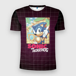 Мужская спорт-футболка Sonic The hedgehog 1991