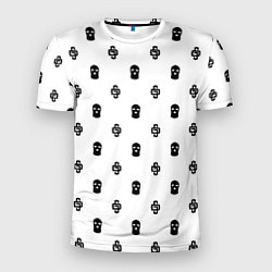 Футболка спортивная мужская Узор Mono White Dope Camo Dope Street Market, цвет: 3D-принт