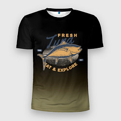 Мужская спорт-футболка Большая рыба fish