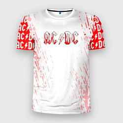 Футболка спортивная мужская ACDC Паттерн, цвет: 3D-принт