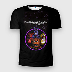 Футболка спортивная мужская Five Nights at Freddys - персонажи из игры, цвет: 3D-принт
