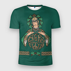 Мужская спорт-футболка Древнеславянская богиня Берегиня