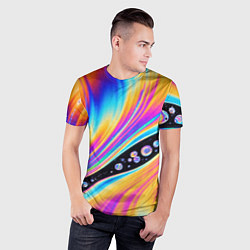 Футболка спортивная мужская КИСЛОТНЫЙ УЗОР, цвет: 3D-принт — фото 2