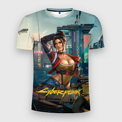 Мужская спорт-футболка Panam Cyberpunk2077 18