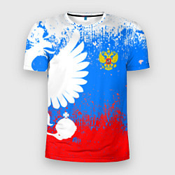 Мужская спорт-футболка Я русский герб