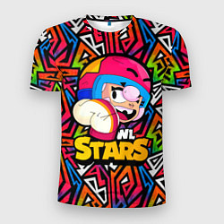 Мужская спорт-футболка Бонни Bonny значок Brawl Stars