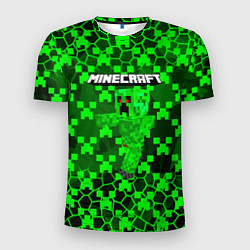 Футболка спортивная мужская Minecraft КРИПЕРЫ, цвет: 3D-принт