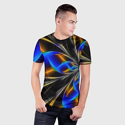 Футболка спортивная мужская Neon vanguard pattern Fashion 2023, цвет: 3D-принт — фото 2