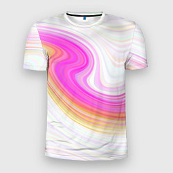 Футболка спортивная мужская Abstract gradient lines, цвет: 3D-принт