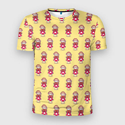 Мужская спорт-футболка Обезьянка на грибе