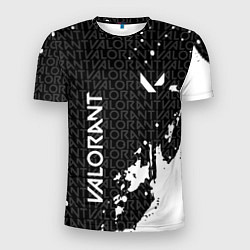 Мужская спорт-футболка Valorant - Паттерн надписи