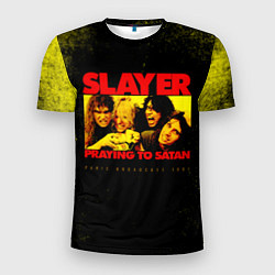Мужская спорт-футболка Praying To Satan - Slayer