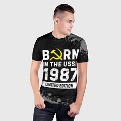 Футболка спортивная мужская Born In The USSR 1987 year Limited Edition, цвет: 3D-принт — фото 2