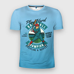 Мужская спорт-футболка Чемпионат по бейсболу
