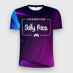 Футболка спортивная мужская Sally Face Gaming Champion: рамка с лого и джойсти, цвет: 3D-принт