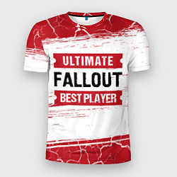 Футболка спортивная мужская Fallout: красные таблички Best Player и Ultimate, цвет: 3D-принт