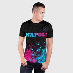 Футболка спортивная мужская Napoli Neon Gradient, цвет: 3D-принт — фото 2
