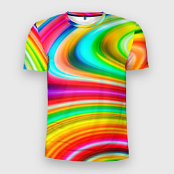 Футболка спортивная мужская Rainbow colors, цвет: 3D-принт