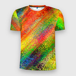 Футболка спортивная мужская Rainbow inclusions, цвет: 3D-принт