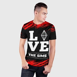 Футболка спортивная мужская The Sims Love Классика, цвет: 3D-принт — фото 2